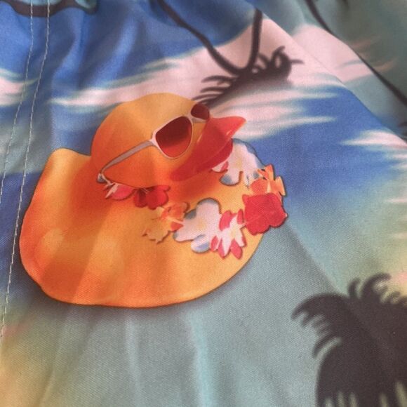 Neff Tropical Rubber Ducky Hot Tub Swim Trunks Size Large NWT - Picture 12 of 12